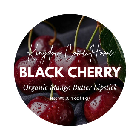Organic Mango Butter Lipstick - Black Cherry