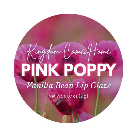 Vanilla Bean Lip Glaze - Pink Poppy