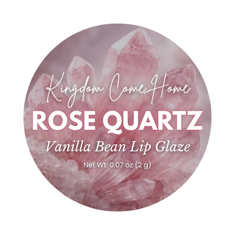 Vanilla Bean Lip Glaze - Rose Quartz