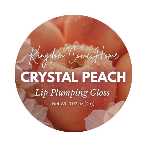 Crystal Mint  Lip Plumping Gloss - Crystal Peach