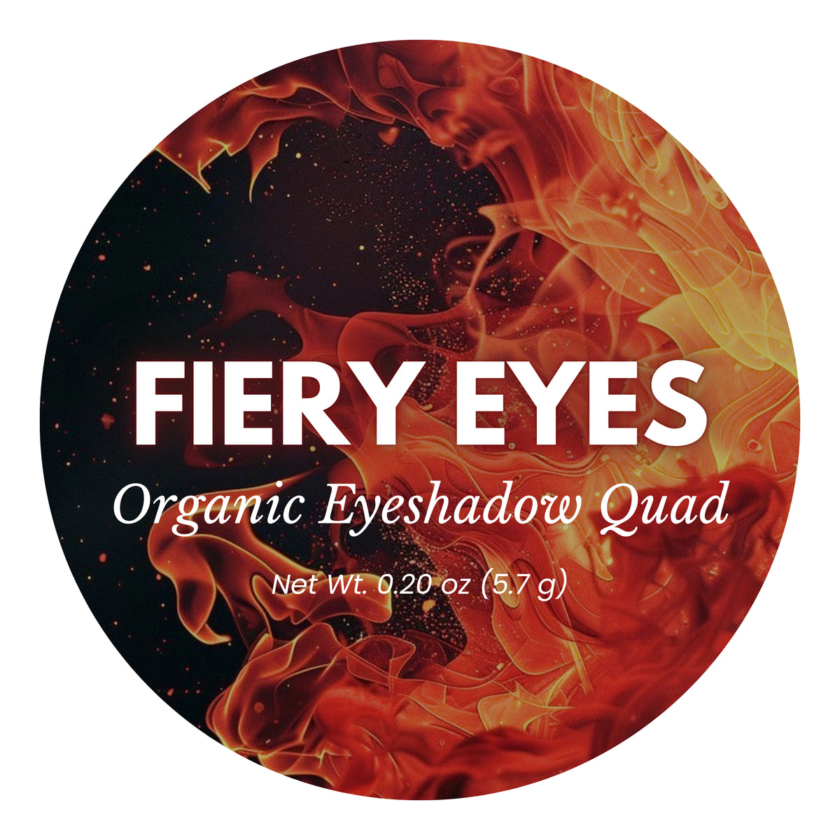 Fiery Eyes Organic + Mineral Eyeshadow Quad