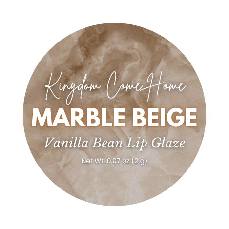 Vanilla Bean Lip Glaze - Marble Beige