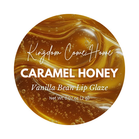 Vanilla Bean Lip Glaze - Caramel Honey