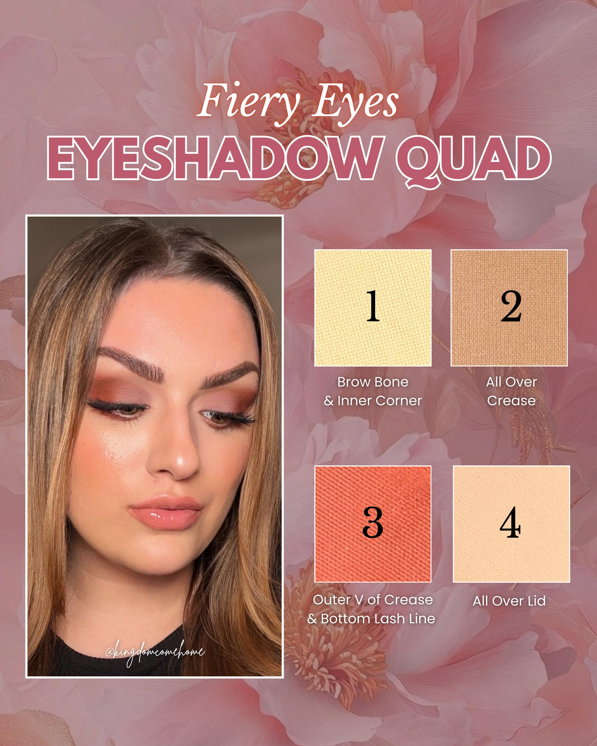 Fiery Eyes Organic + Mineral Eyeshadow Quad