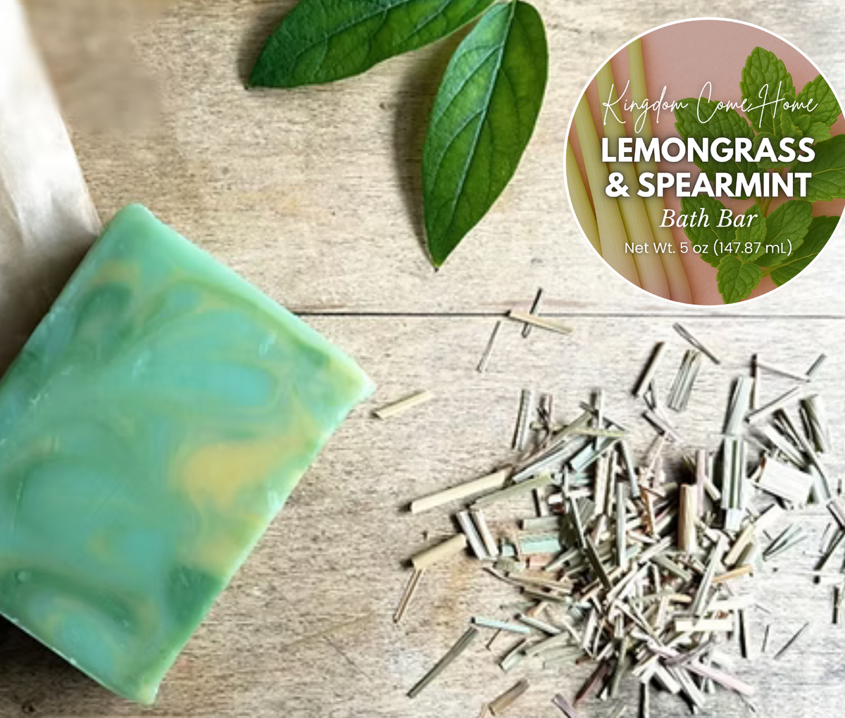 Lemongrass & Spearmint Bath Bar