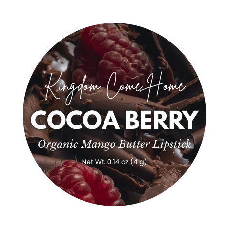Organic Mango Butter Lipstick - Cocoa Berry