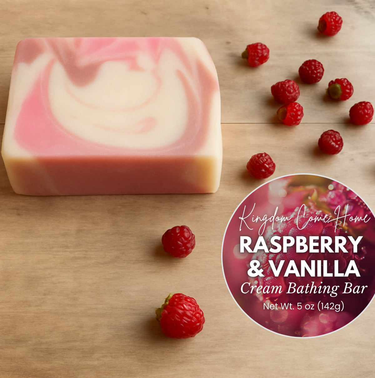 Raspberry & Vanilla Cream Bathing Bar