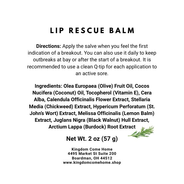 Lip Rescue - Fever Blister Balm