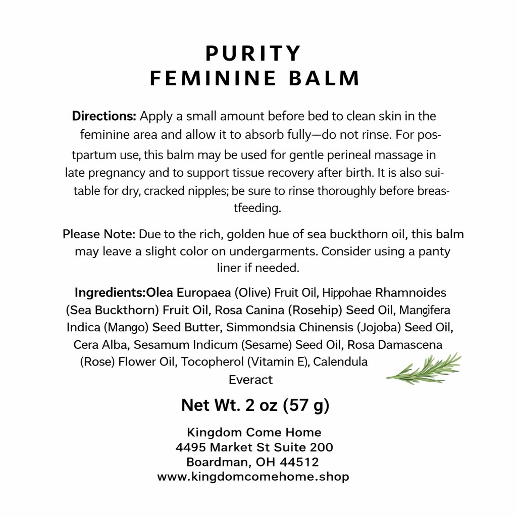 Purity Feminine Balm