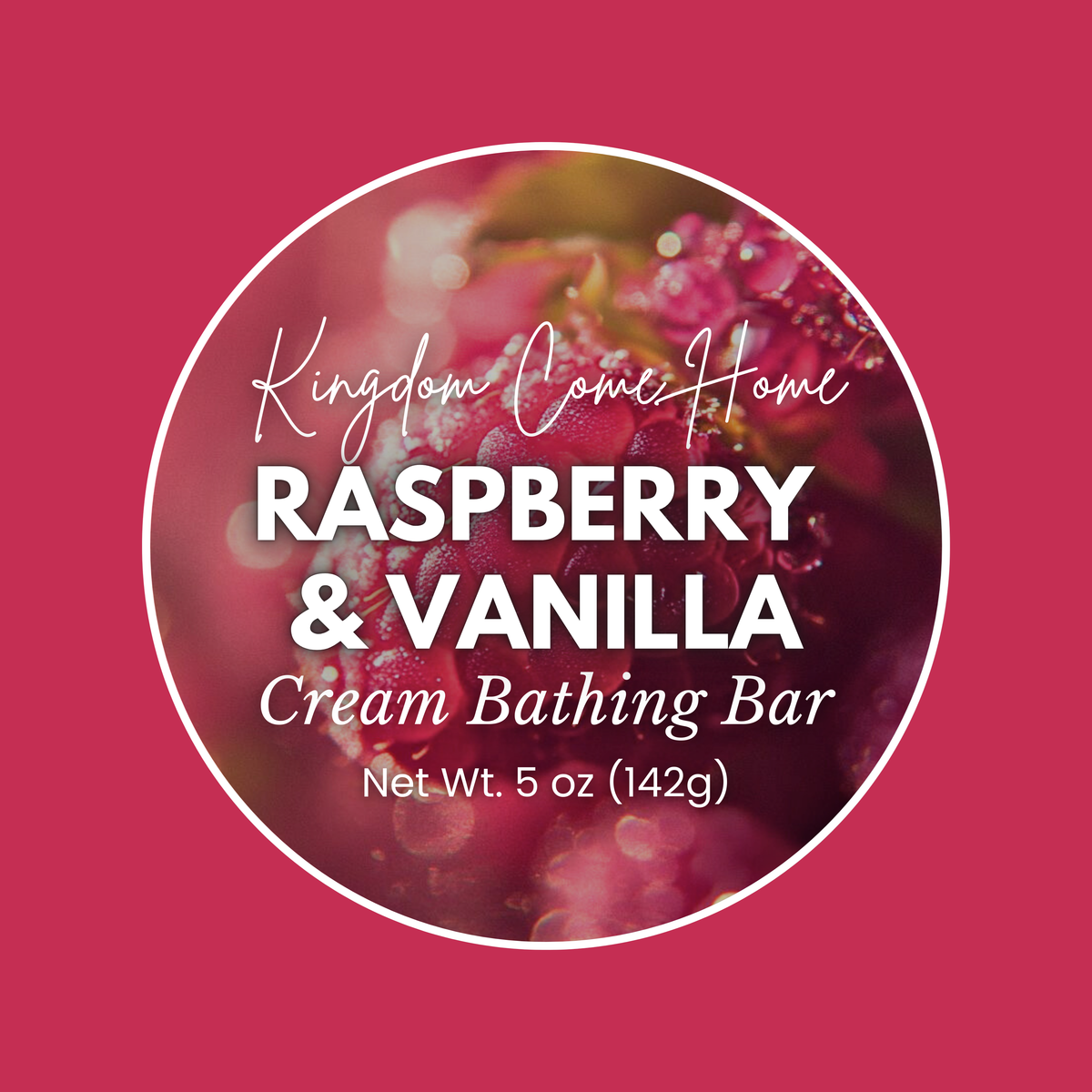 Raspberry & Vanilla Cream Bathing Bar