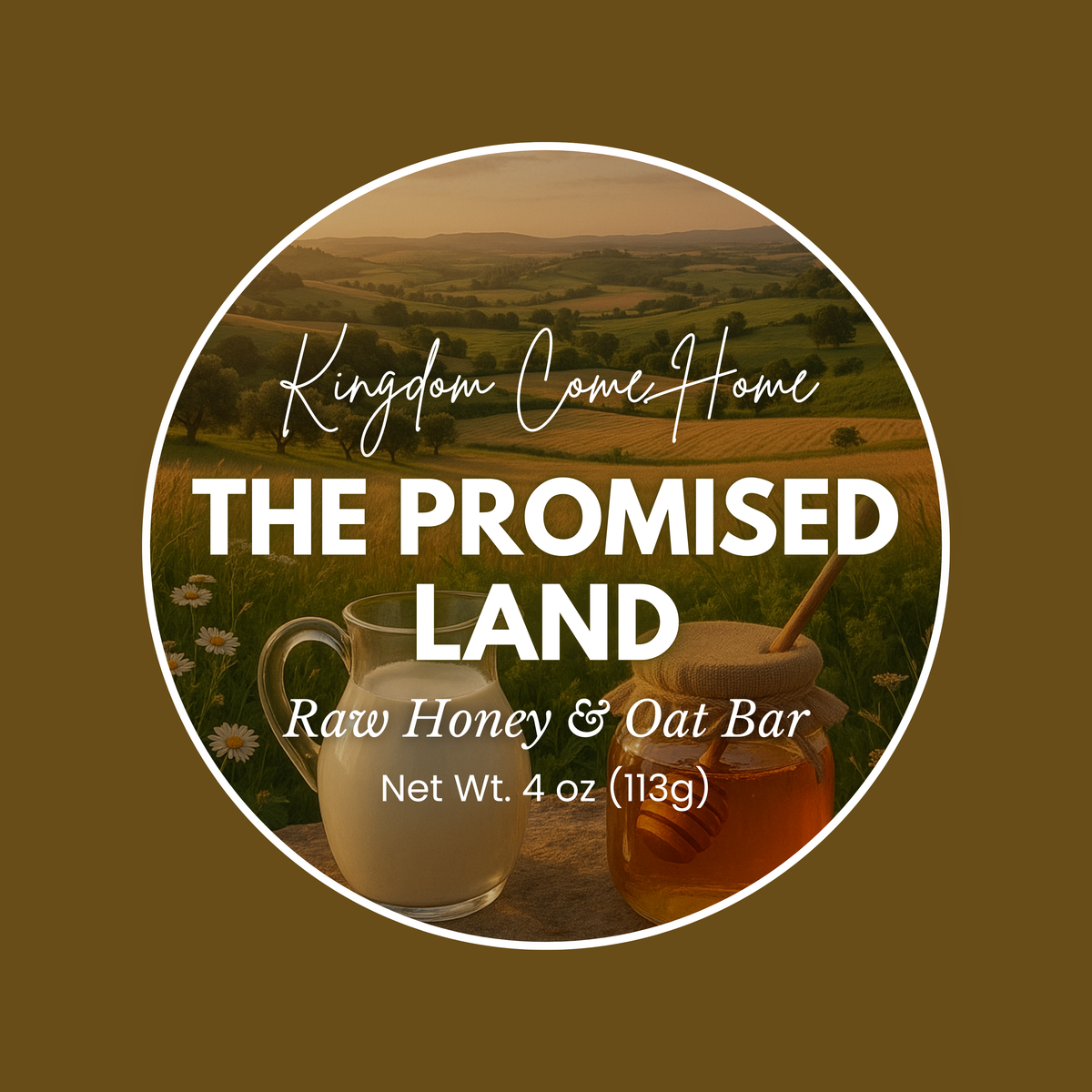 The Promised Land - Raw Honey & Oat Bar