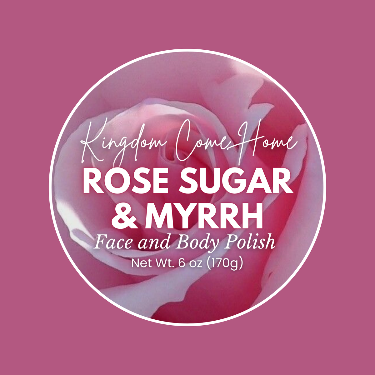 Rose Sugar & Myrrh Face and Body Polish