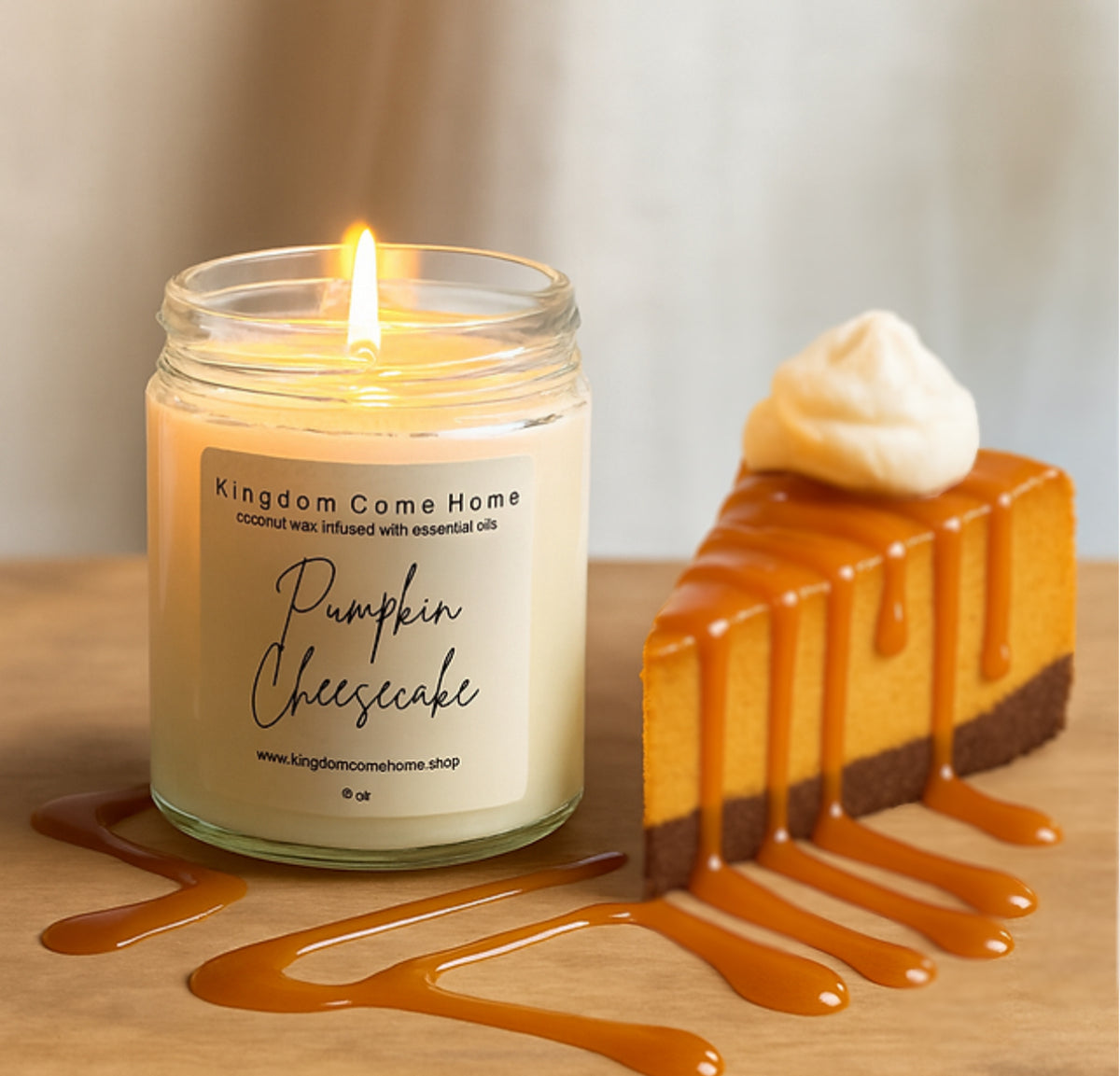 Pumpkin Cheesecake - The Clean Candle