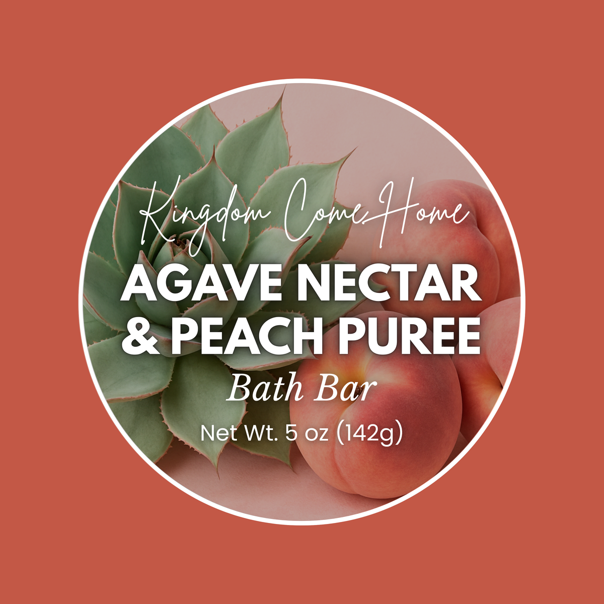 Agave Nectar & Peach Puree Bath Bar