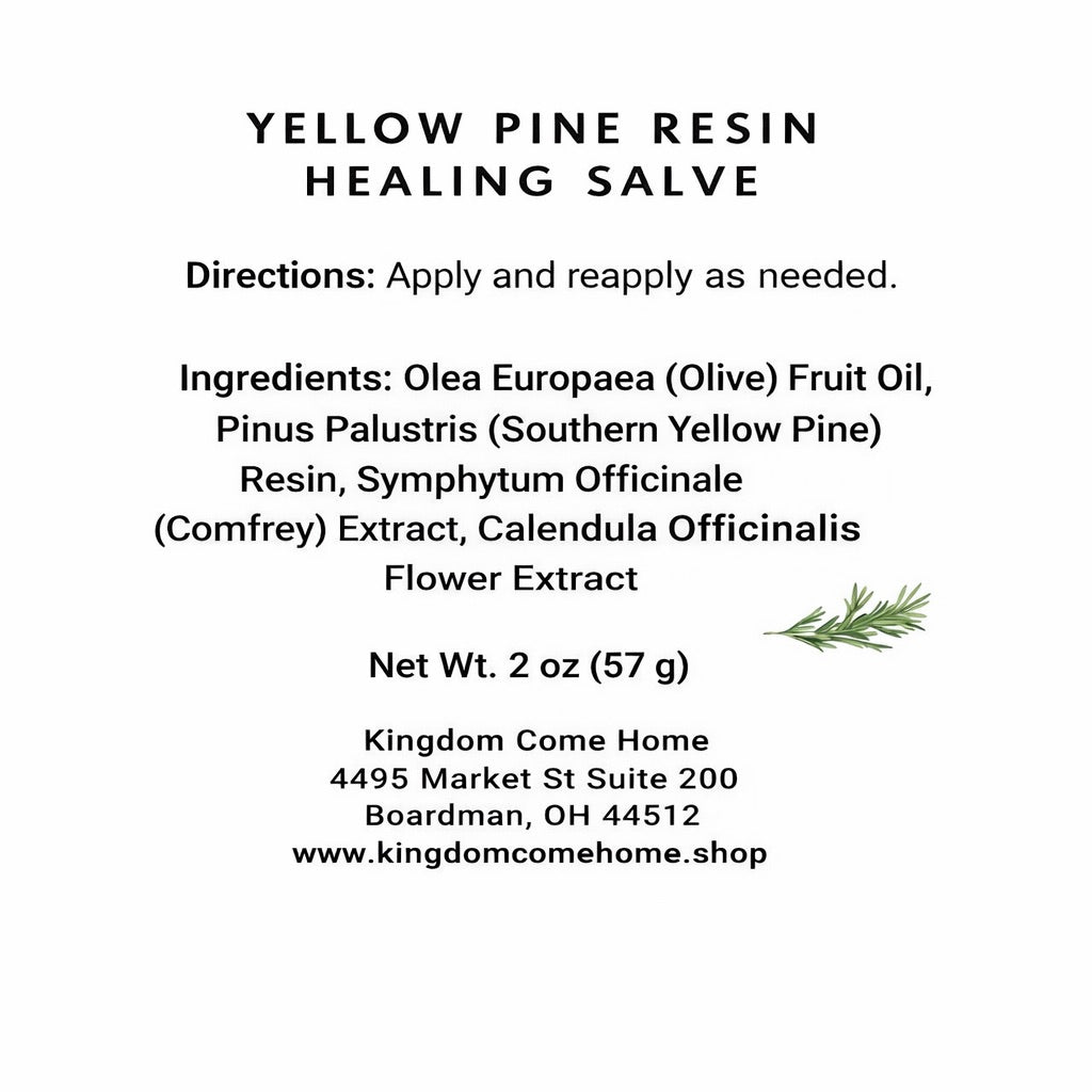 Yellow Pine Resin Healing Salve