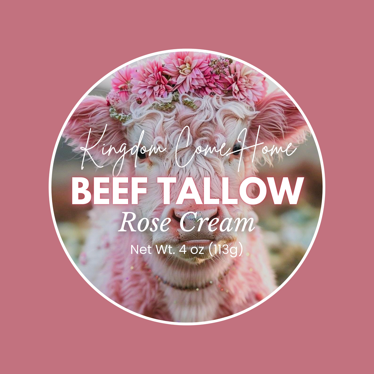 Beef Tallow + Rose Cream