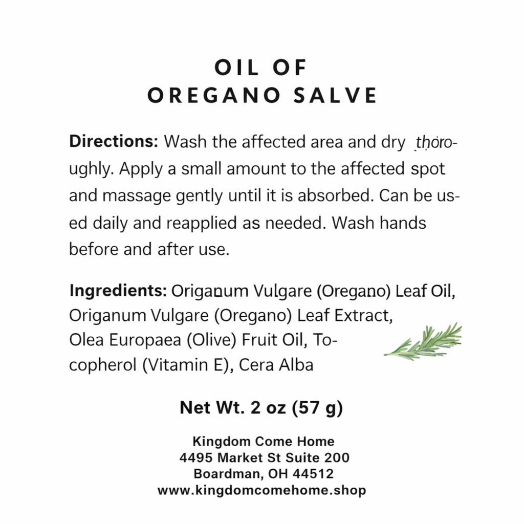 Oil of Oregano Salve