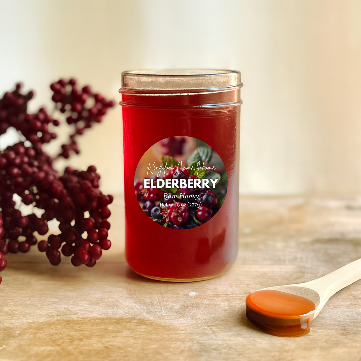 Elderberry Raw Honey