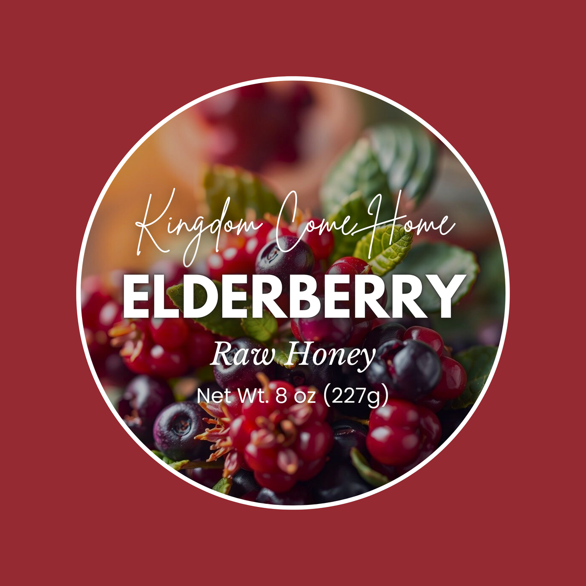 Elderberry Raw Honey
