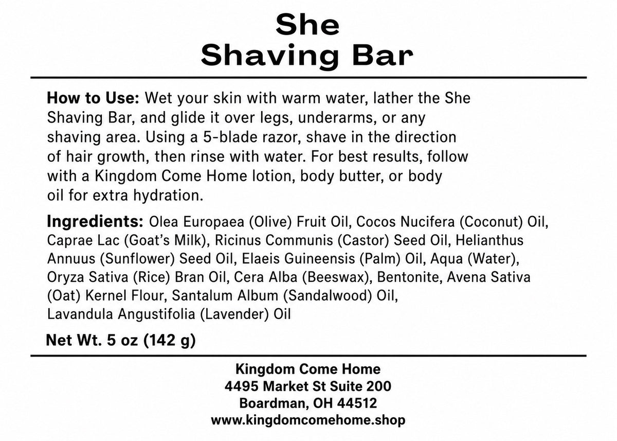 She Shaving Bar