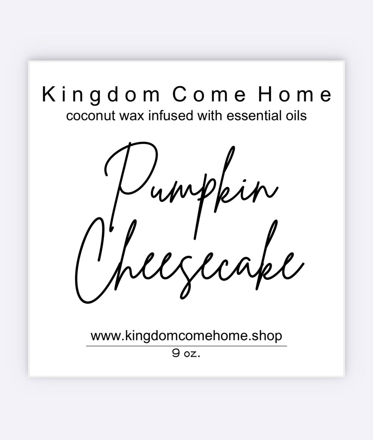 Pumpkin Cheesecake - The Clean Candle