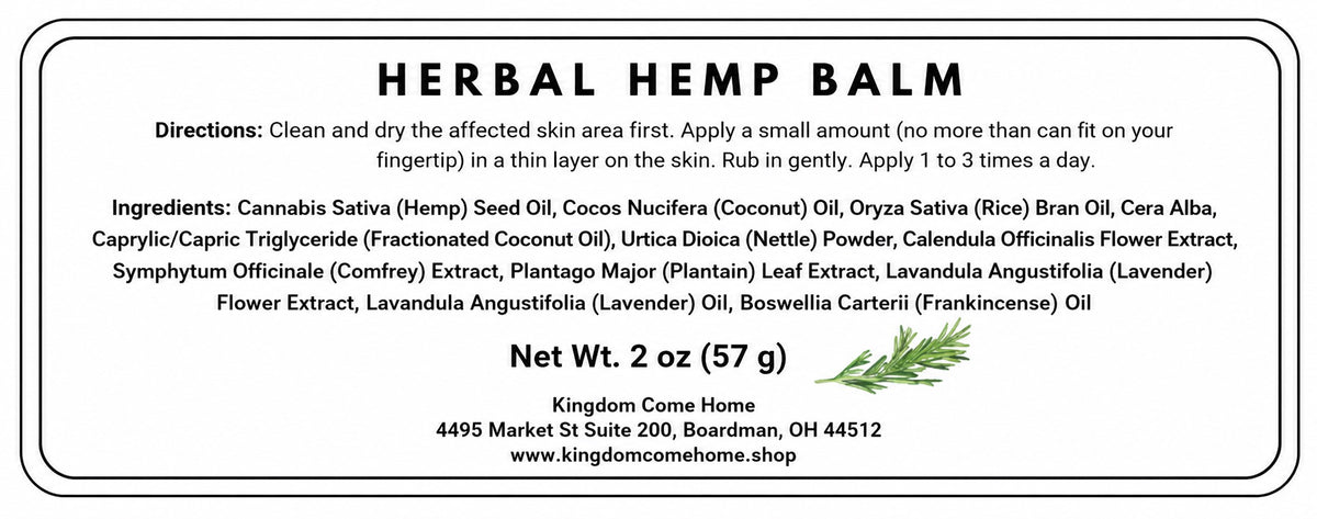 Herbal Hemp Balm