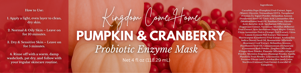 Pumpkin & Cranberry - Probiotic Enzyme Mask
