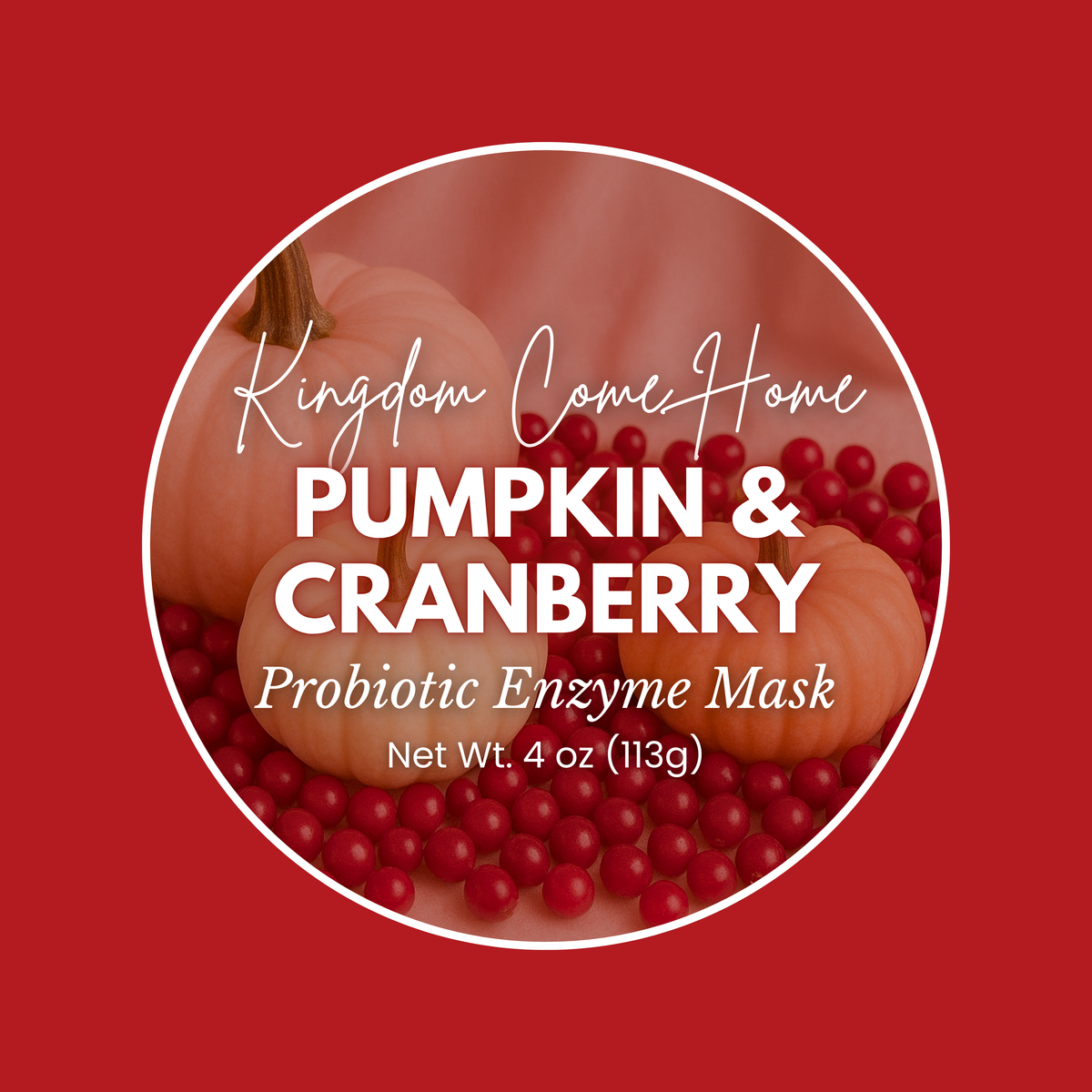Pumpkin & Cranberry - Probiotic Enzyme Mask