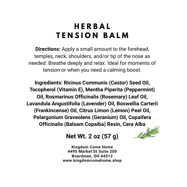 Herbal Tension - Headache Balm
