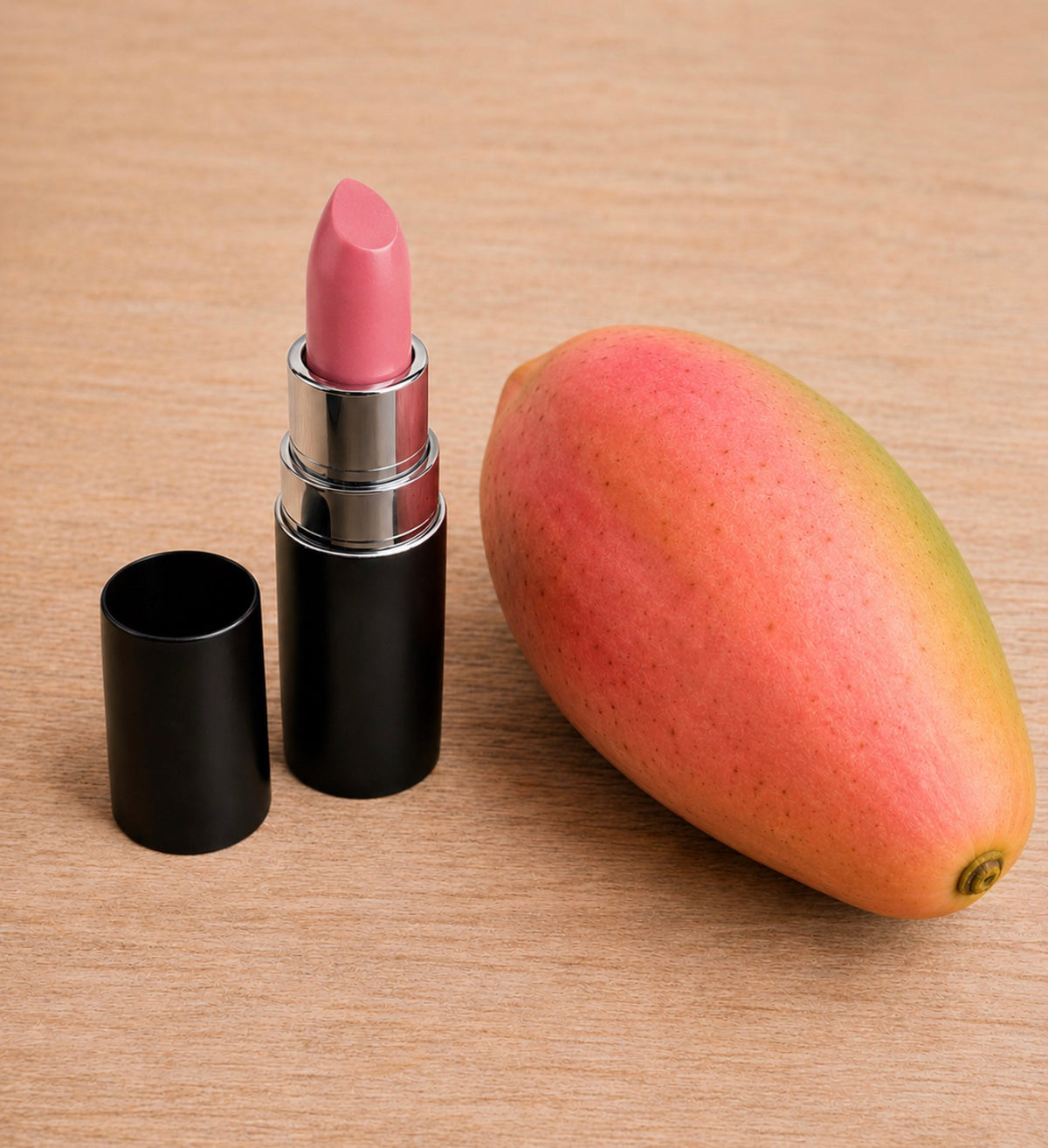 Organic Mango Butter Lipstick - Pink Papaya