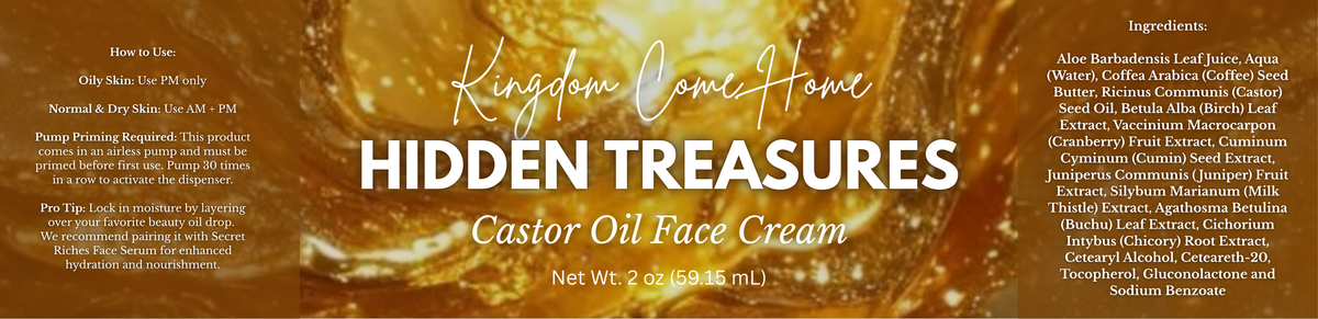 Hidden Treasures - Castor Oil Face Cream