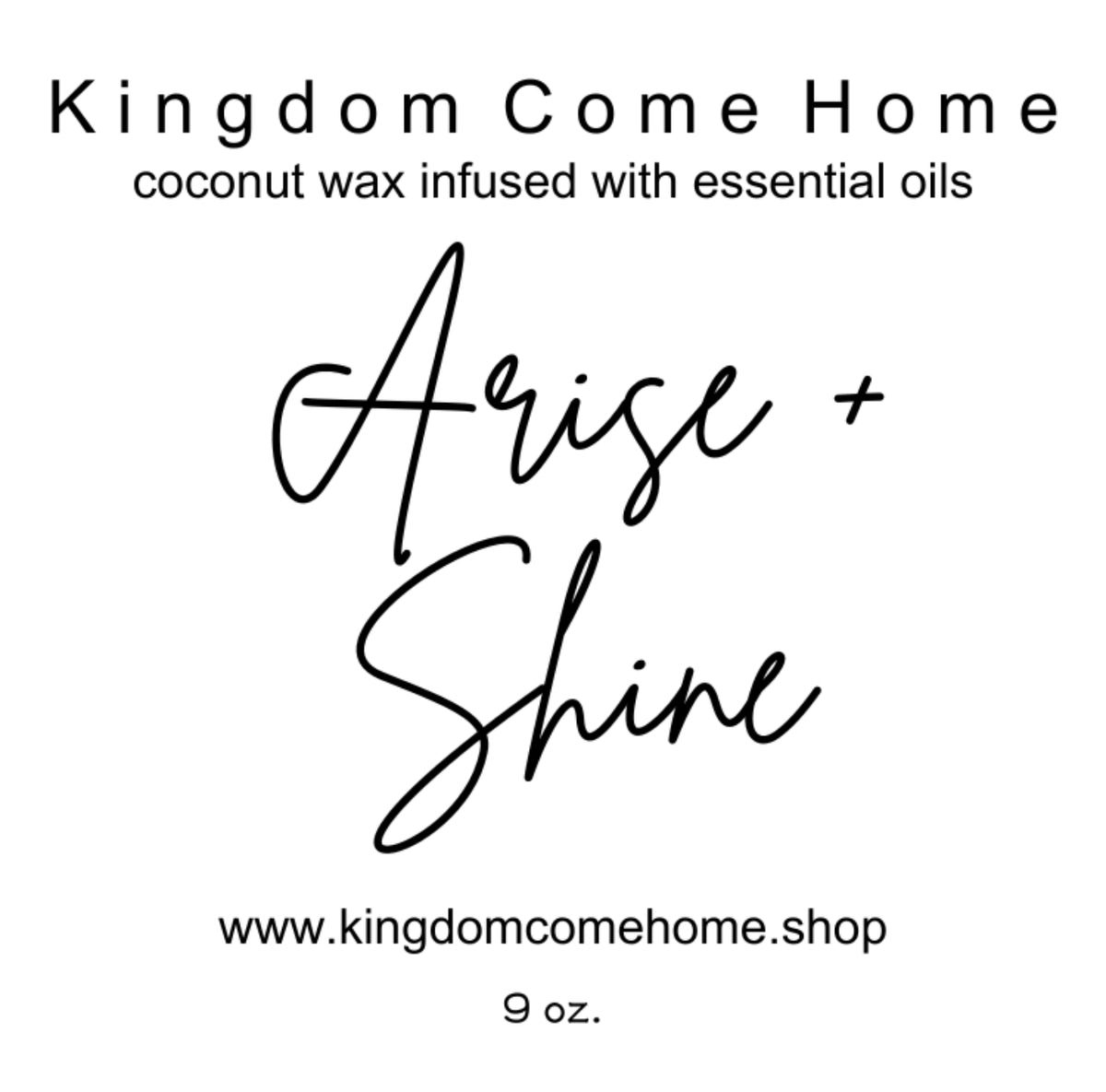 Arise + Shine - The Clean Candle