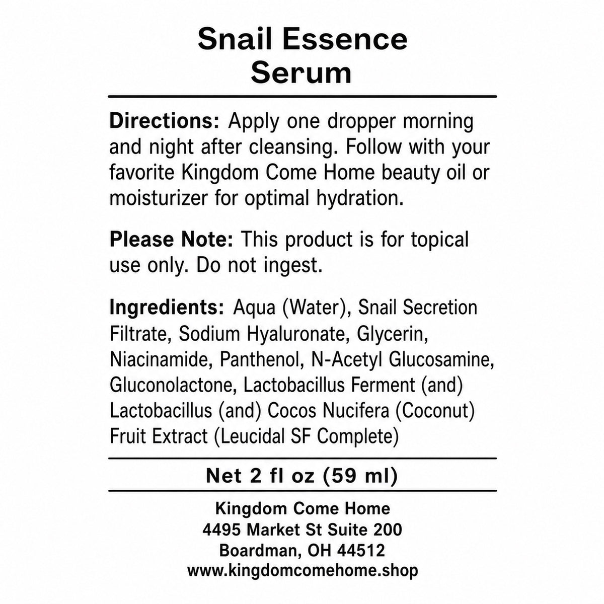 Snail Essence Serum