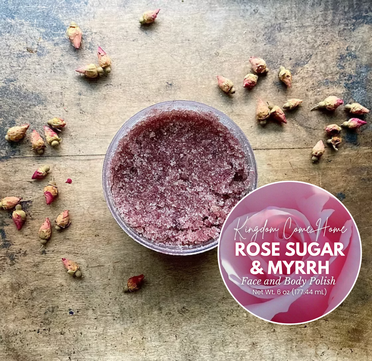 Rose Sugar & Myrrh Face and Body Polish
