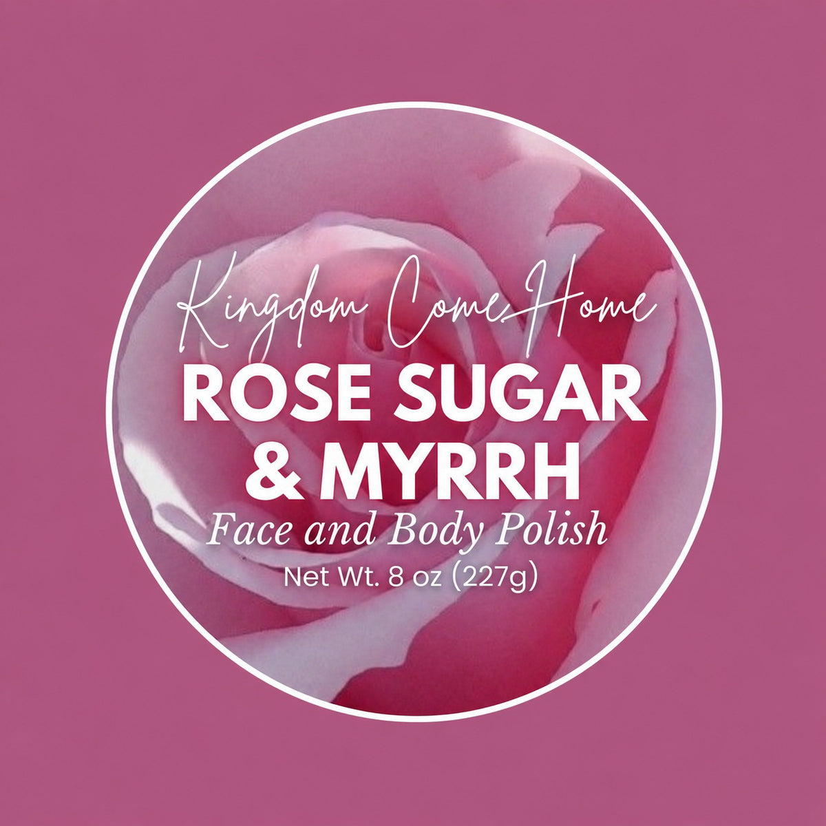 Rose Sugar & Myrrh Face and Body Polish
