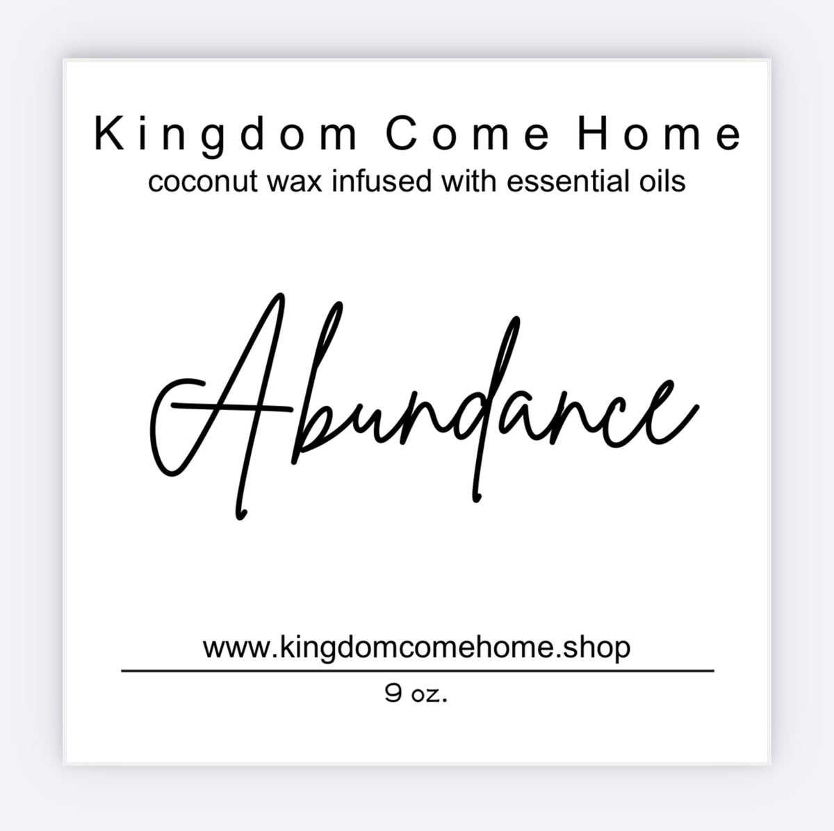 Abundance - The Clean Candle