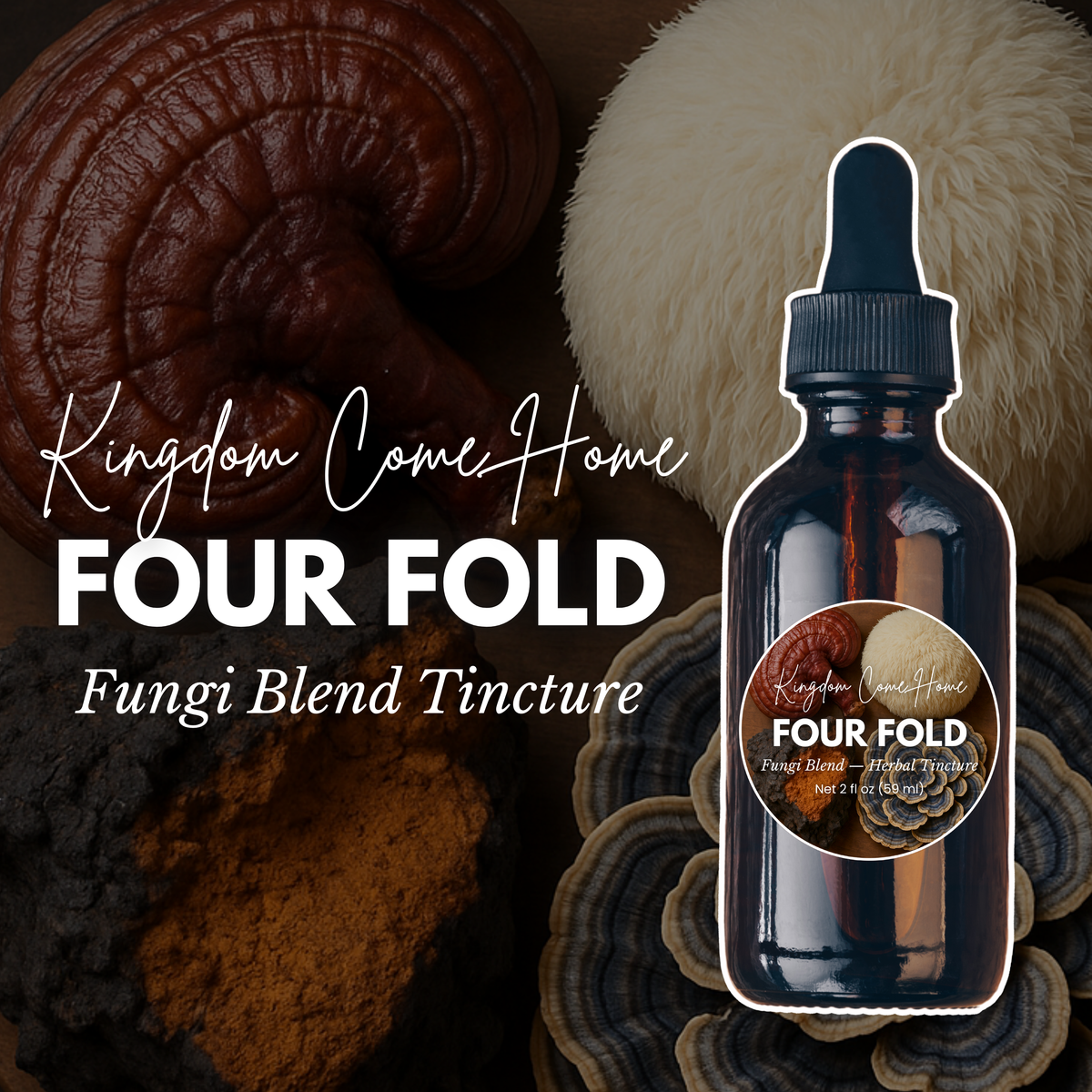 Four-Fold Fungi Tincture Blend