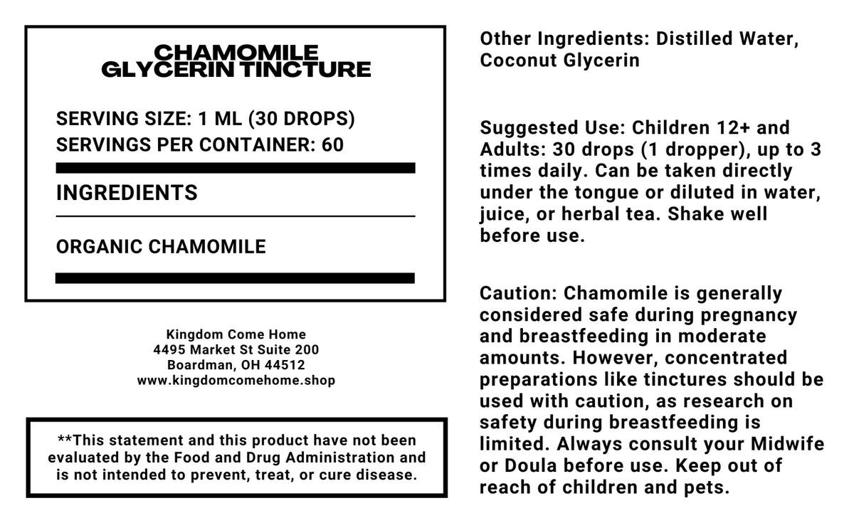 Chamomile - Glycerin Tincture