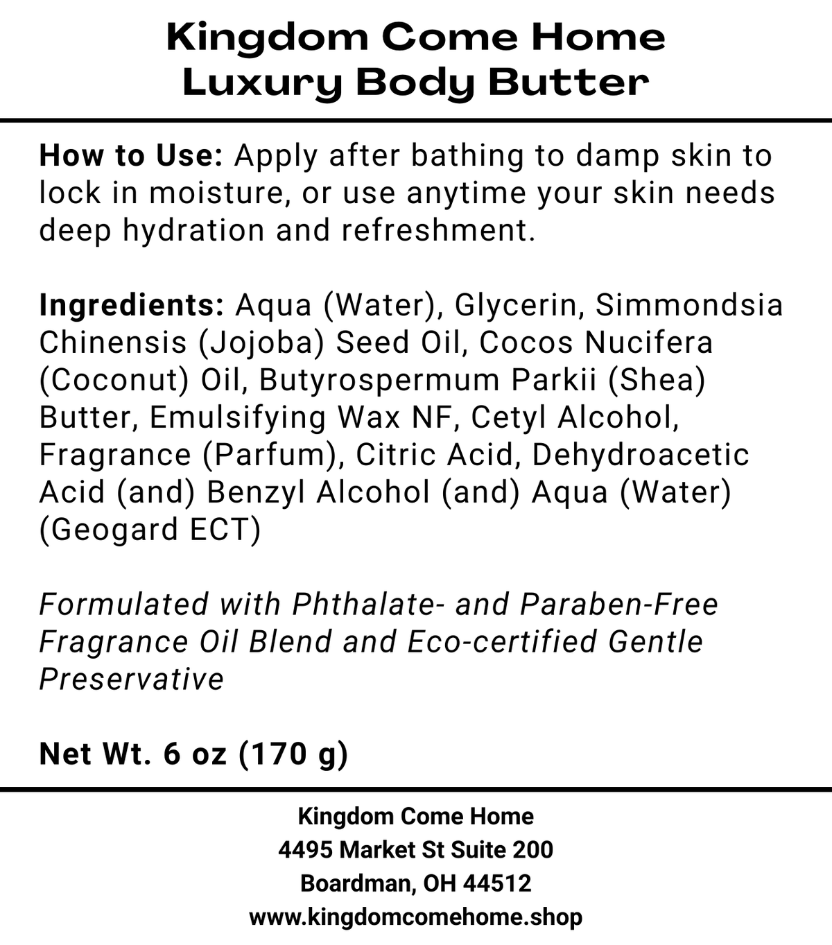 Pink Clouds Luxury Body Butter