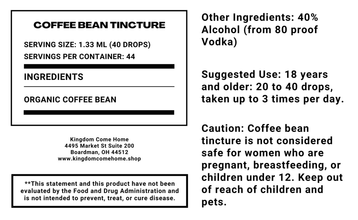 Coffee Bean Tincture