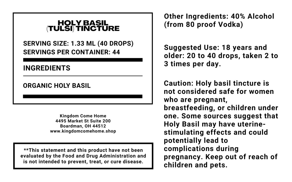 Holy Basil (Tulsi) Tincture