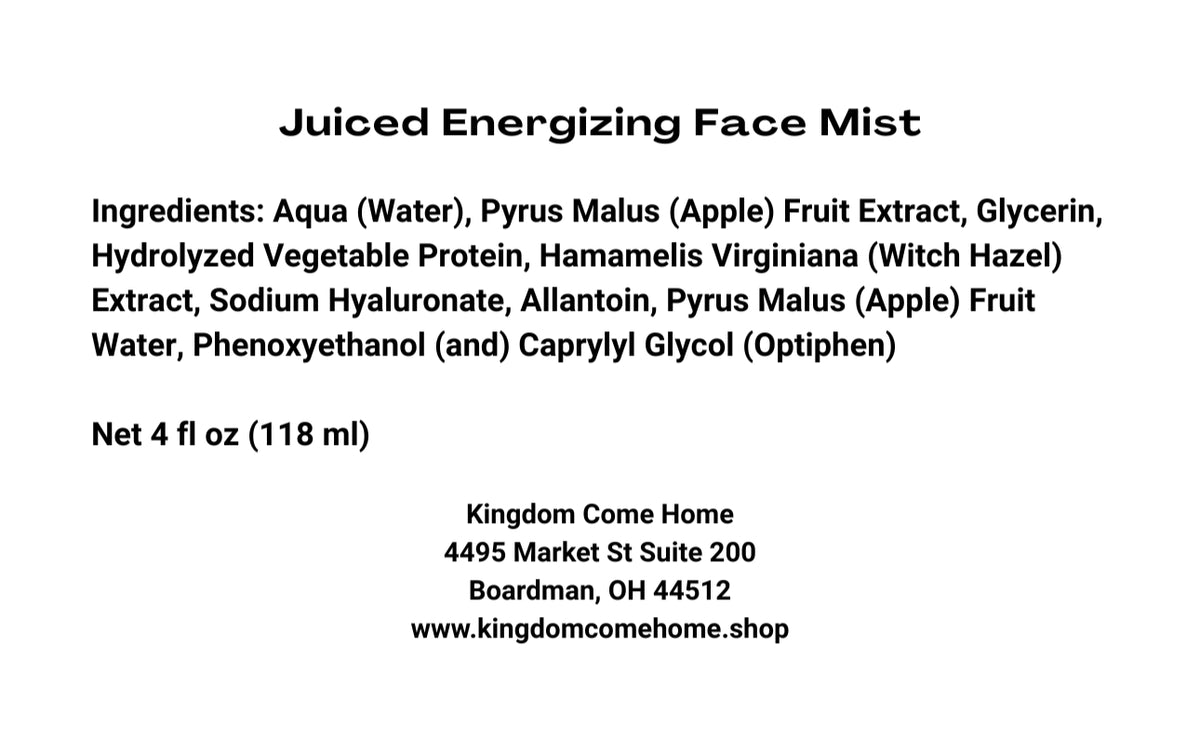 Juiced Energizing Face Mist
