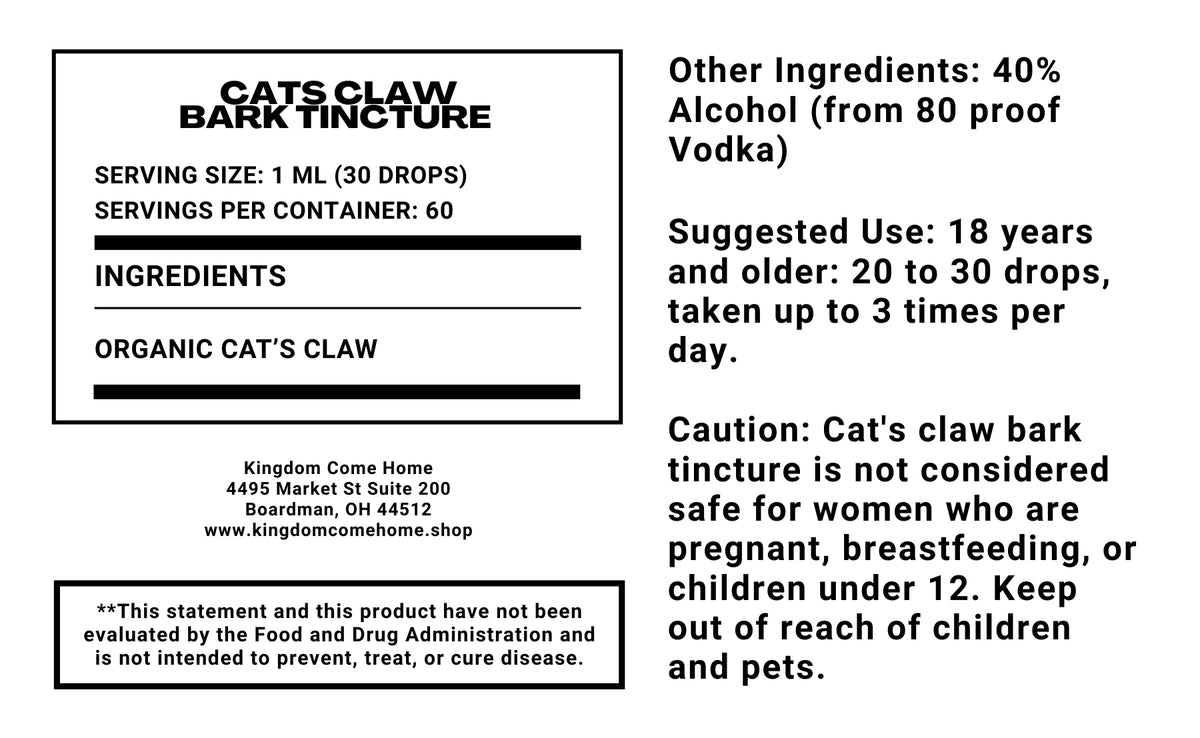 Cats Claw Bark Tincture