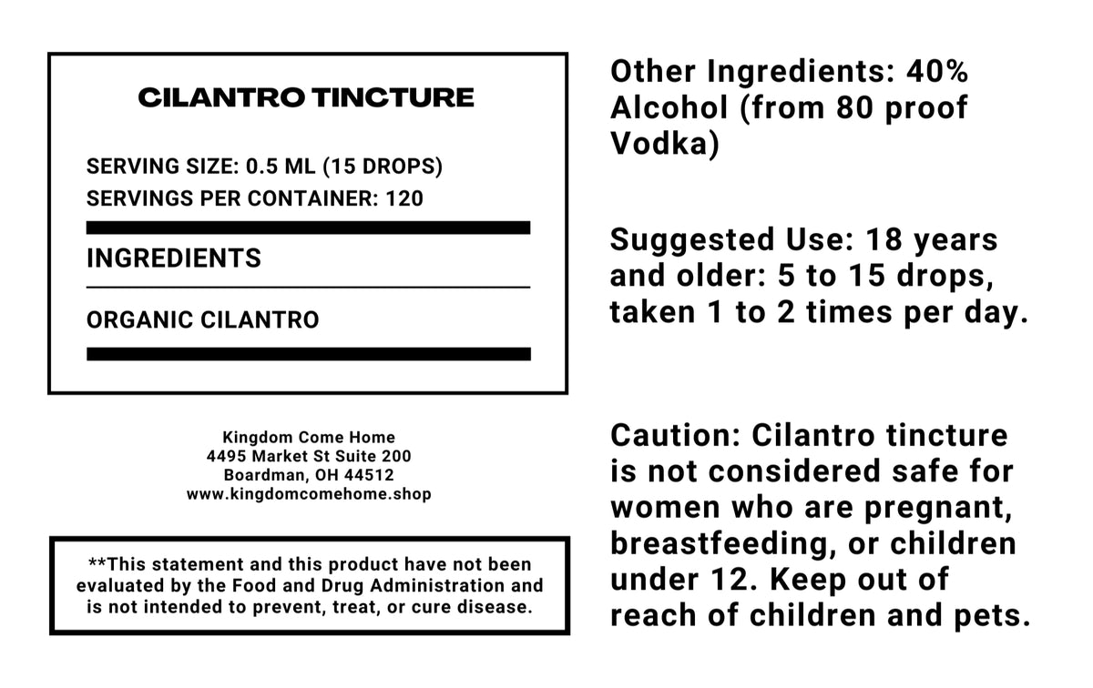 Cilantro Tincture