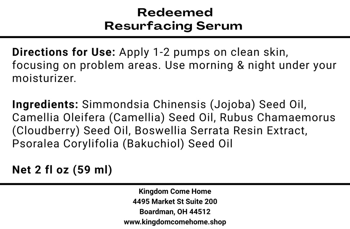 Redeemed Resurfacing Serum