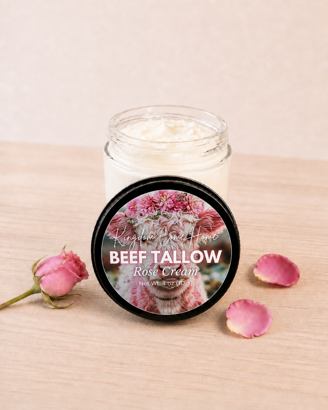 Beef Tallow + Rose Cream