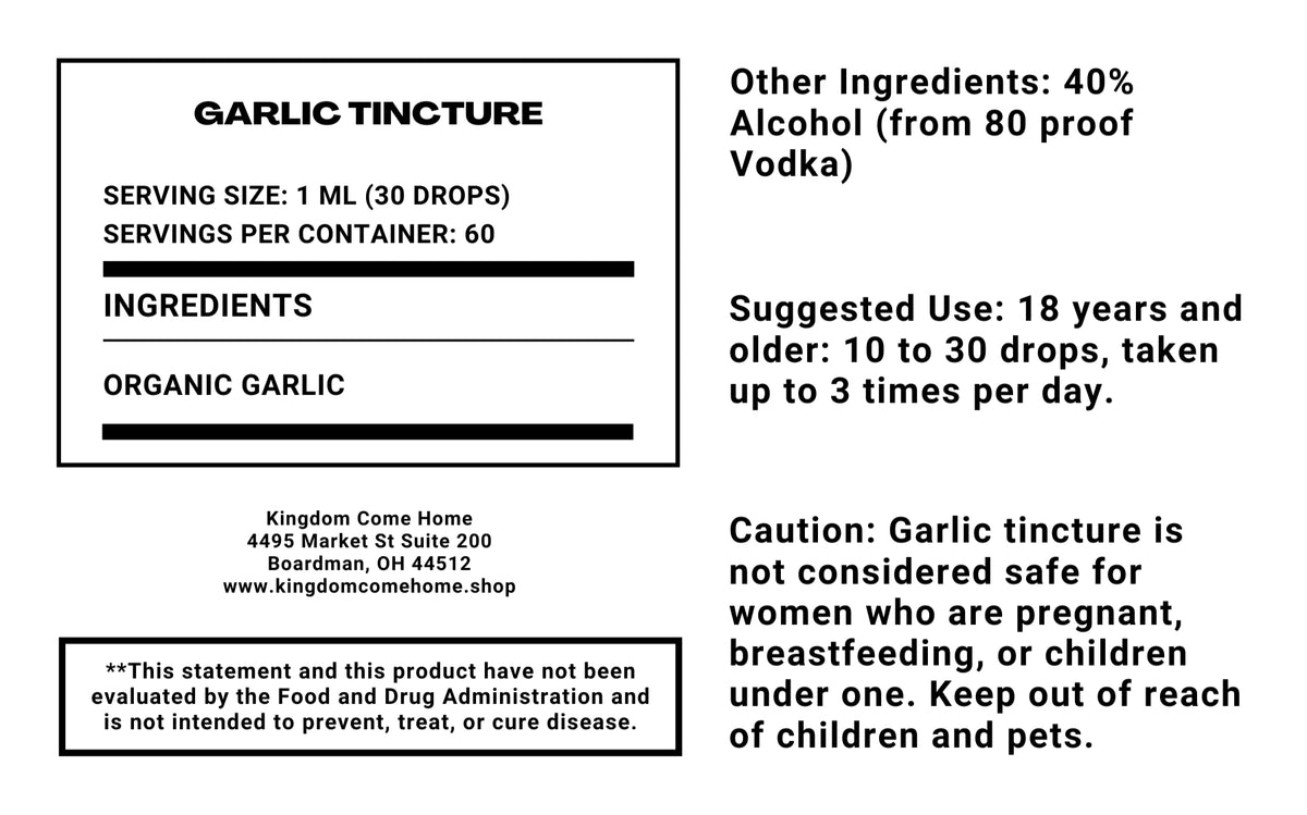 Garlic Tincture