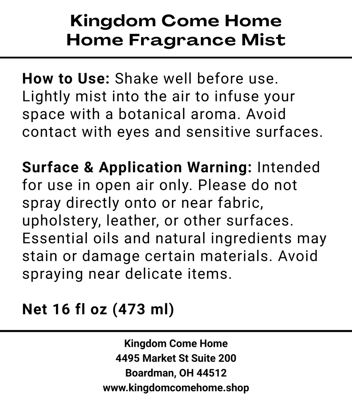 Strawberry Shortcake Home Fragrance Mist