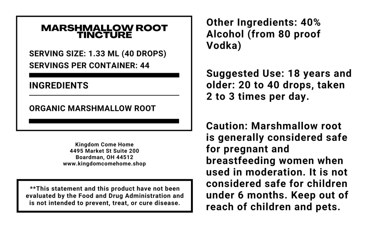 Marshmallow Root Tincture