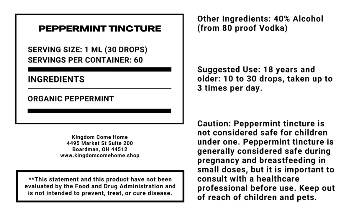 Peppermint Tincture